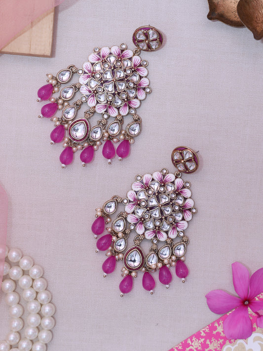 Pink Khadija Designer Earrings