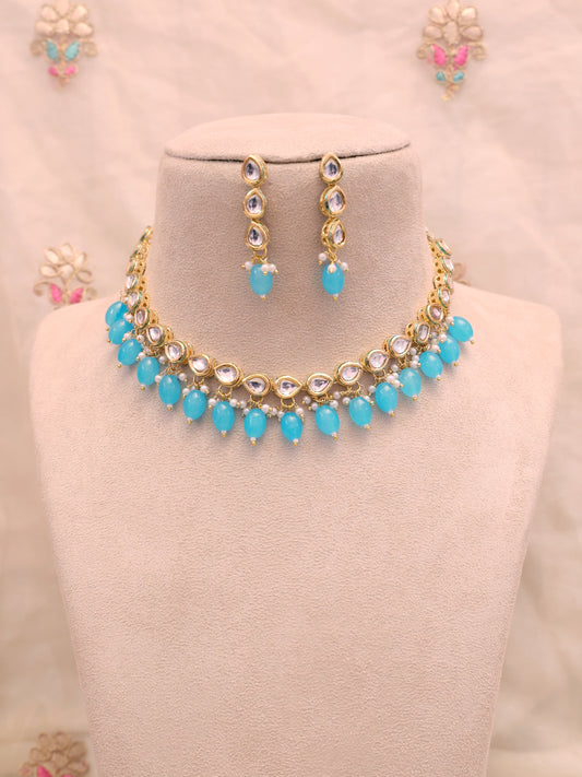 Turquoise Chhavi Necklace Set