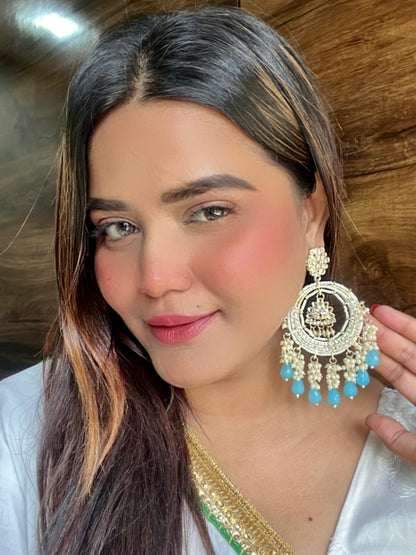 Turquoise Bhumi Chandbalis