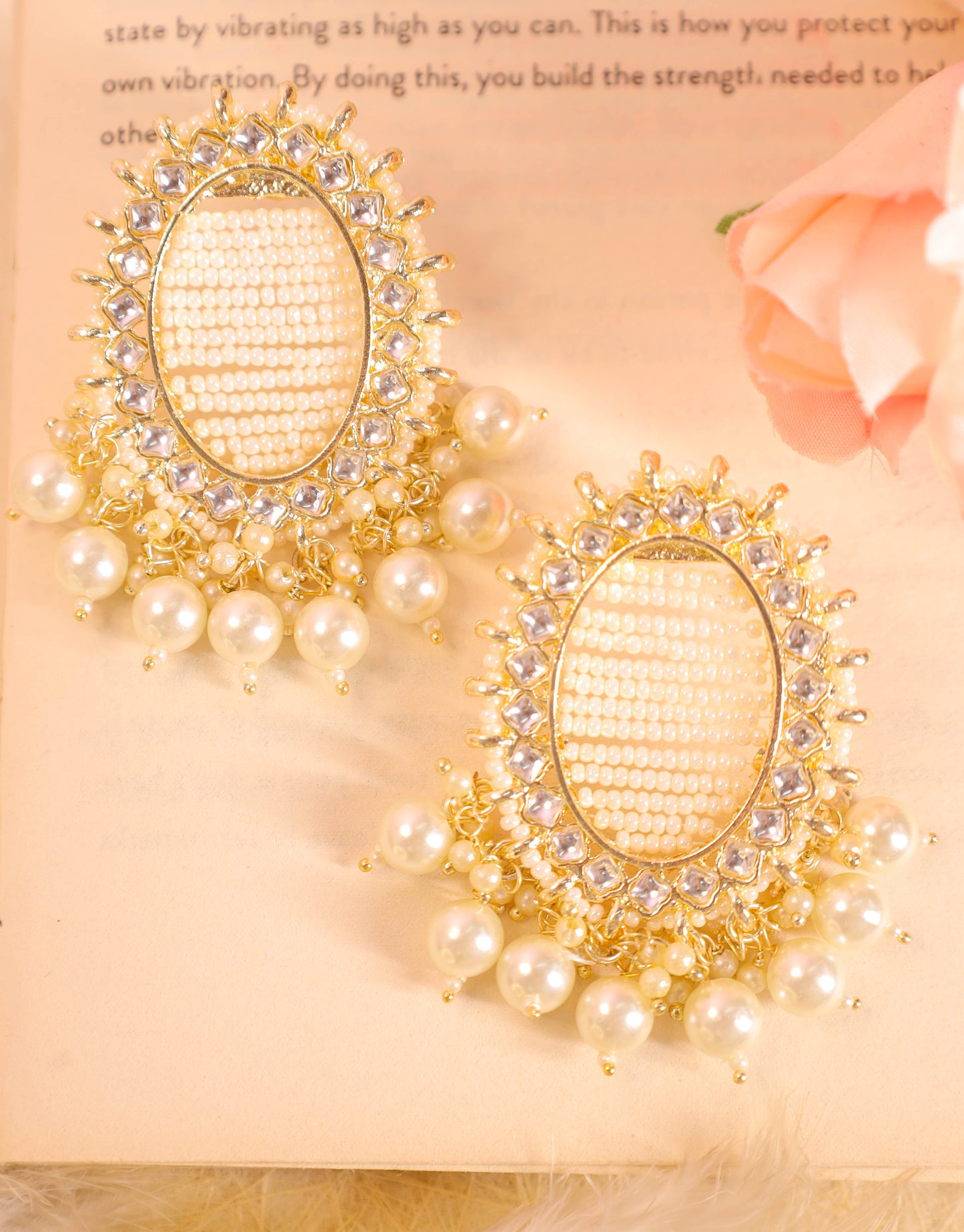 White Kishita Studs