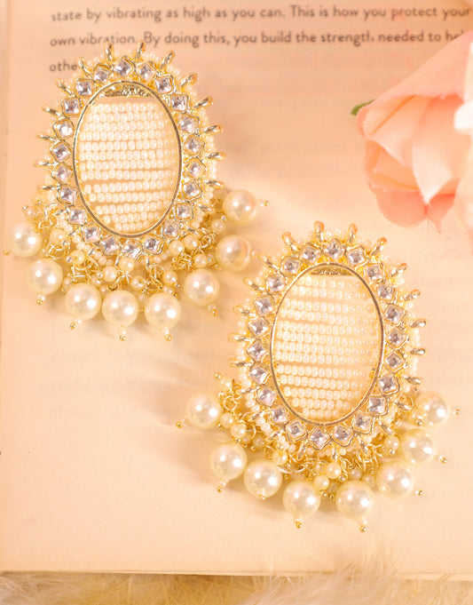 White Kishita Studs