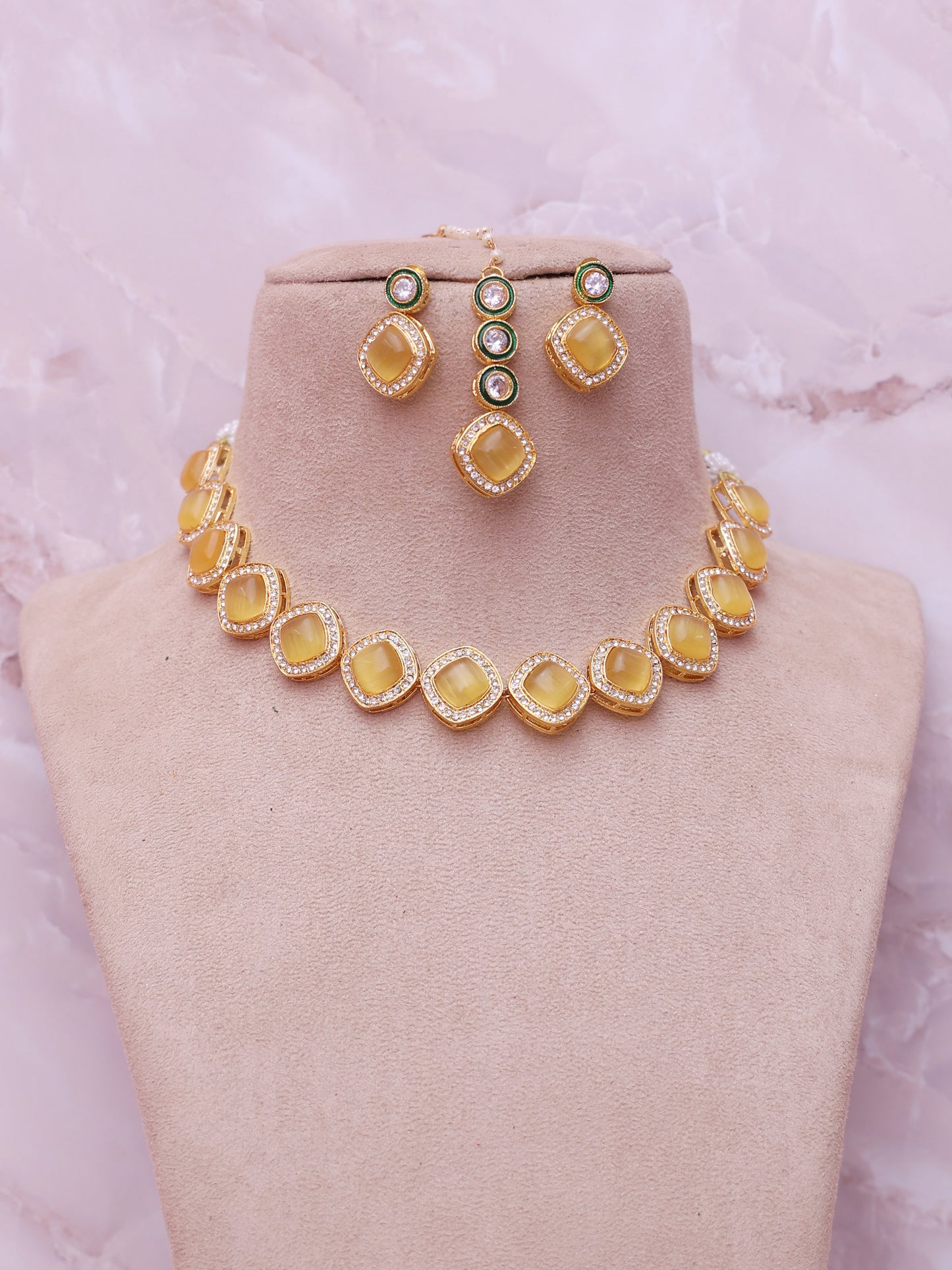 Yellow Julia Necklace Set