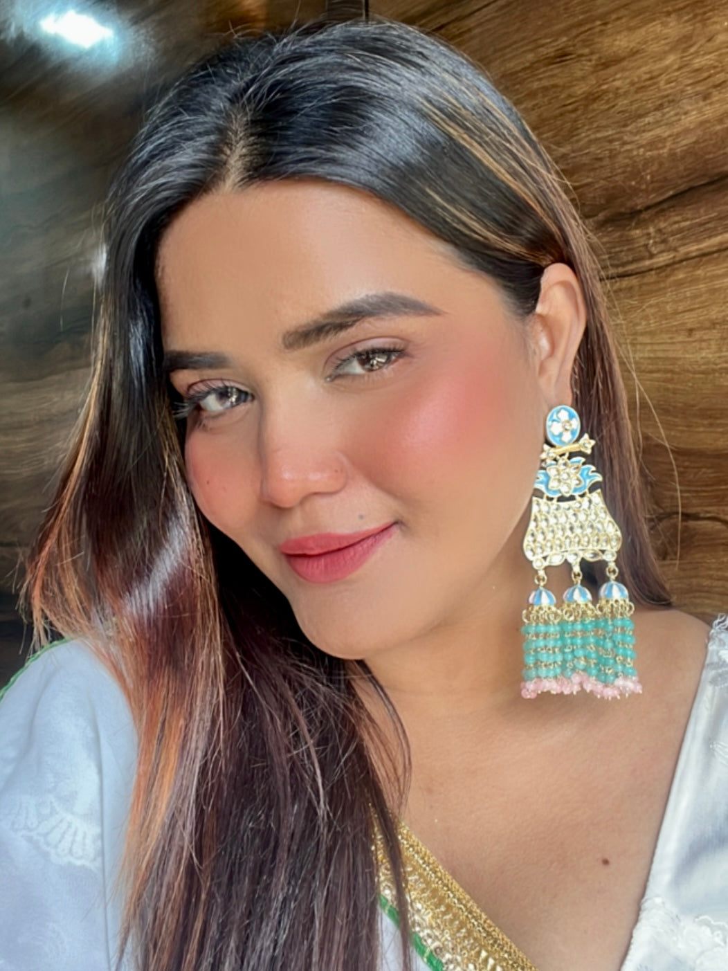 Turquoise Hiral Designer Earrings