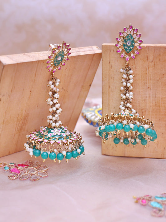 Rama Green Jaya Jhumkis