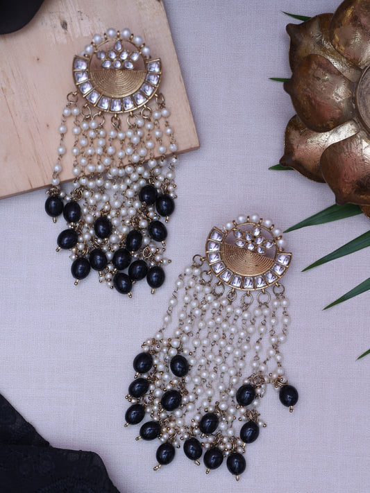 Black Gurmeet Designer Earrings