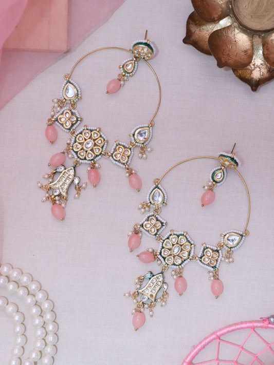 Baby Pink Janki Desigenr Earrings