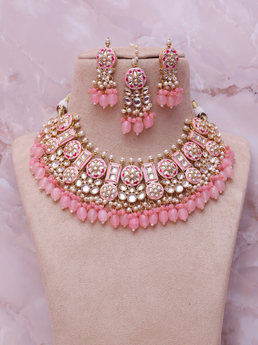 Baby Pink Ariya Necklace Set