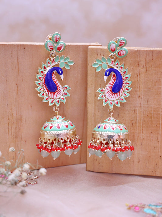 Mint Green Shweta Jhumkis