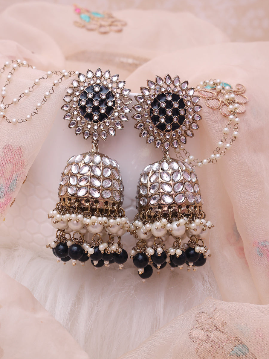 Black Ladli Jhumkis