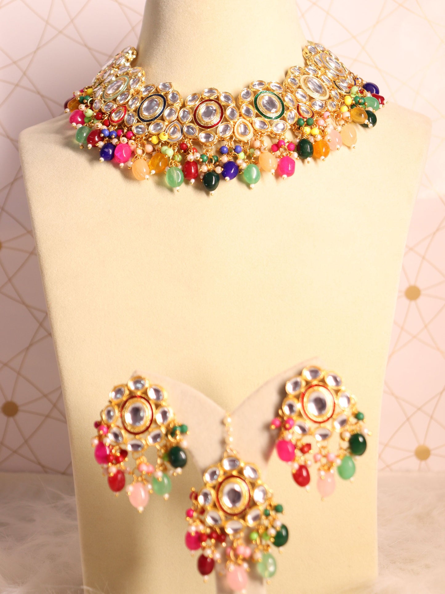 Multicolor Kanisha Necklace Set