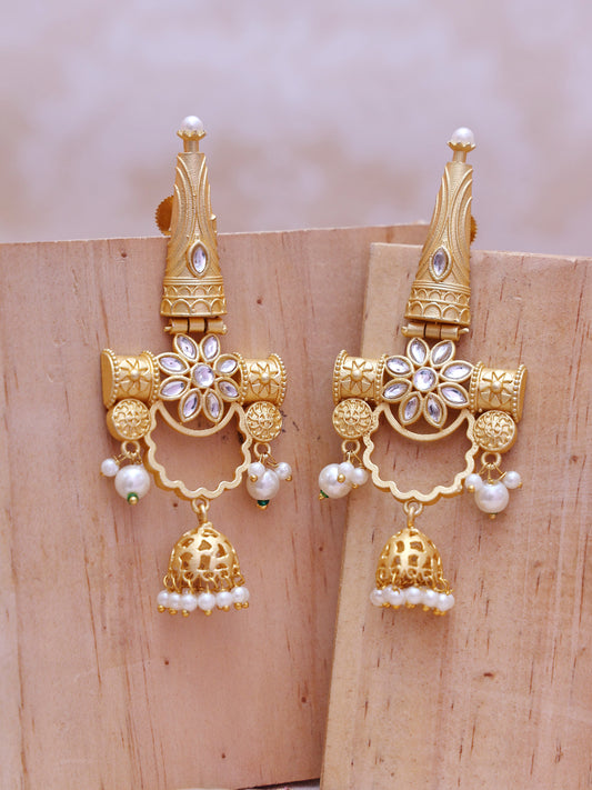 Golden Surya Jhumkis