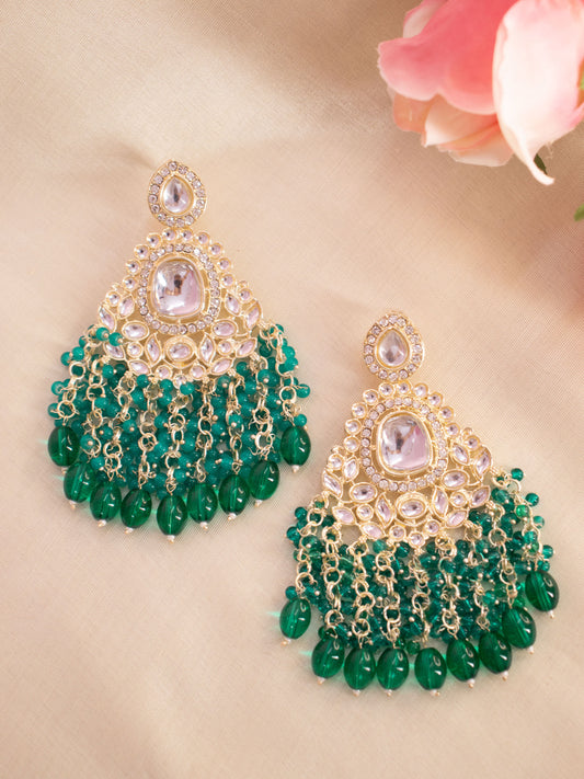 Rama Green Bani Designer Earrings
