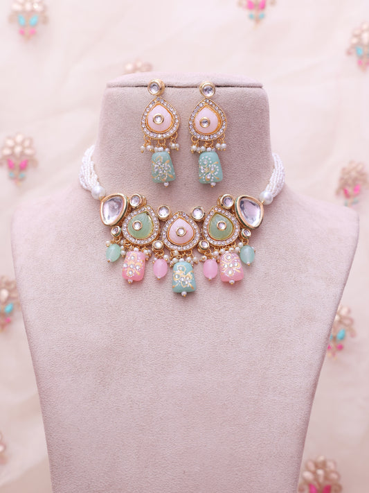 Pastel Daarani Necklace Set