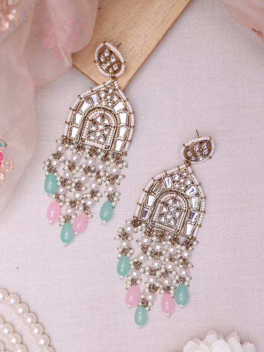 Multicolor Faalguni Designer Earrings