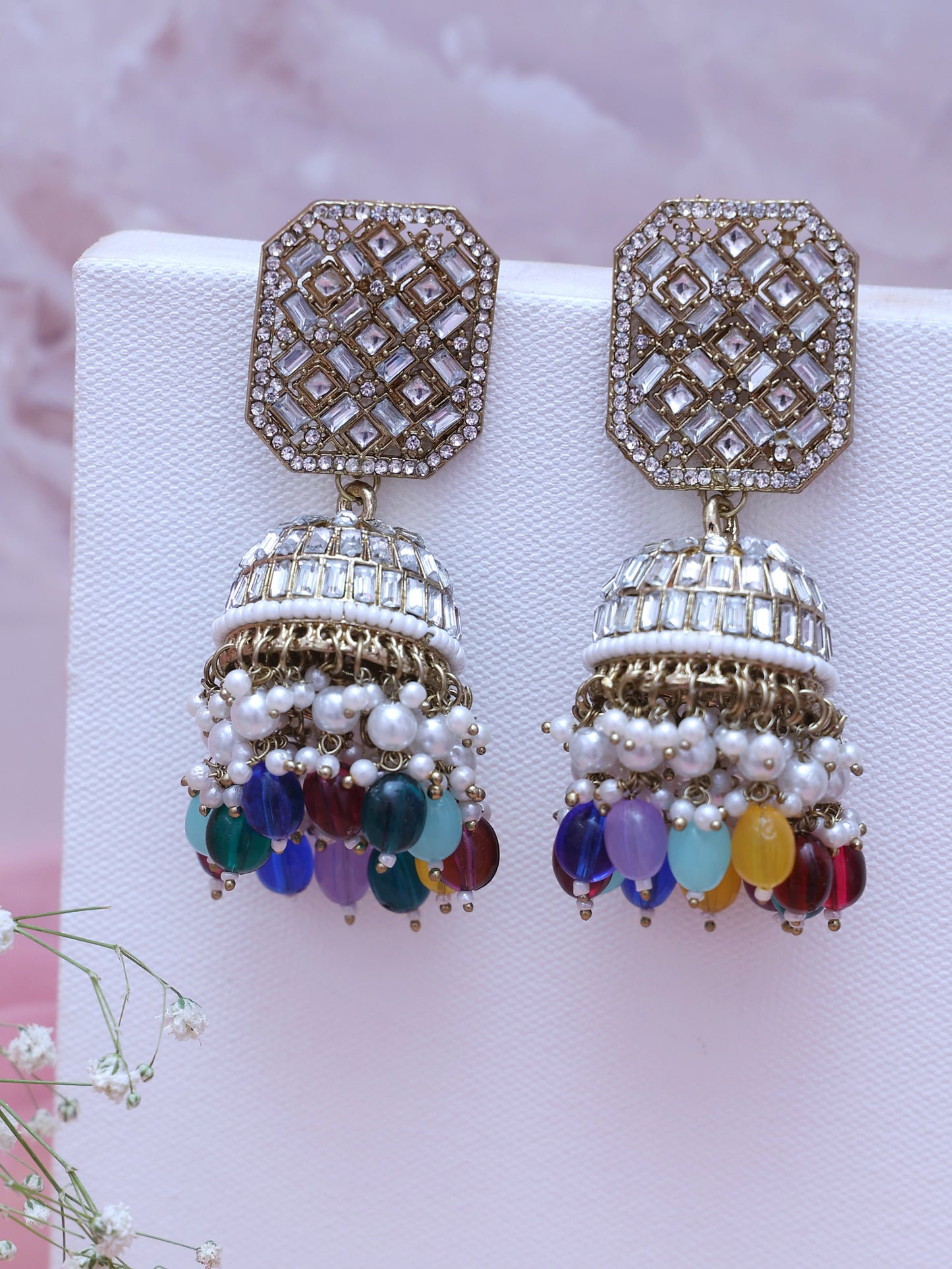 Multicolor Aaditri Jhumkis