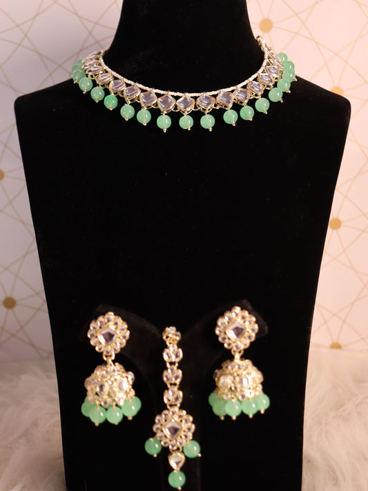 Mint Green Daya Necklace Set