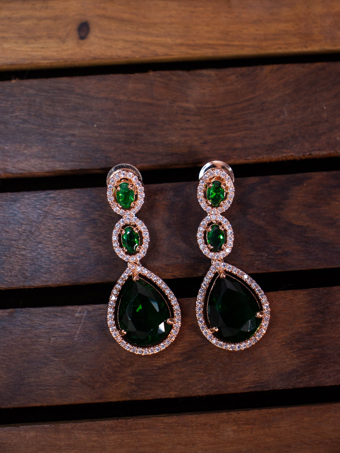 Green Eva AD Earrings