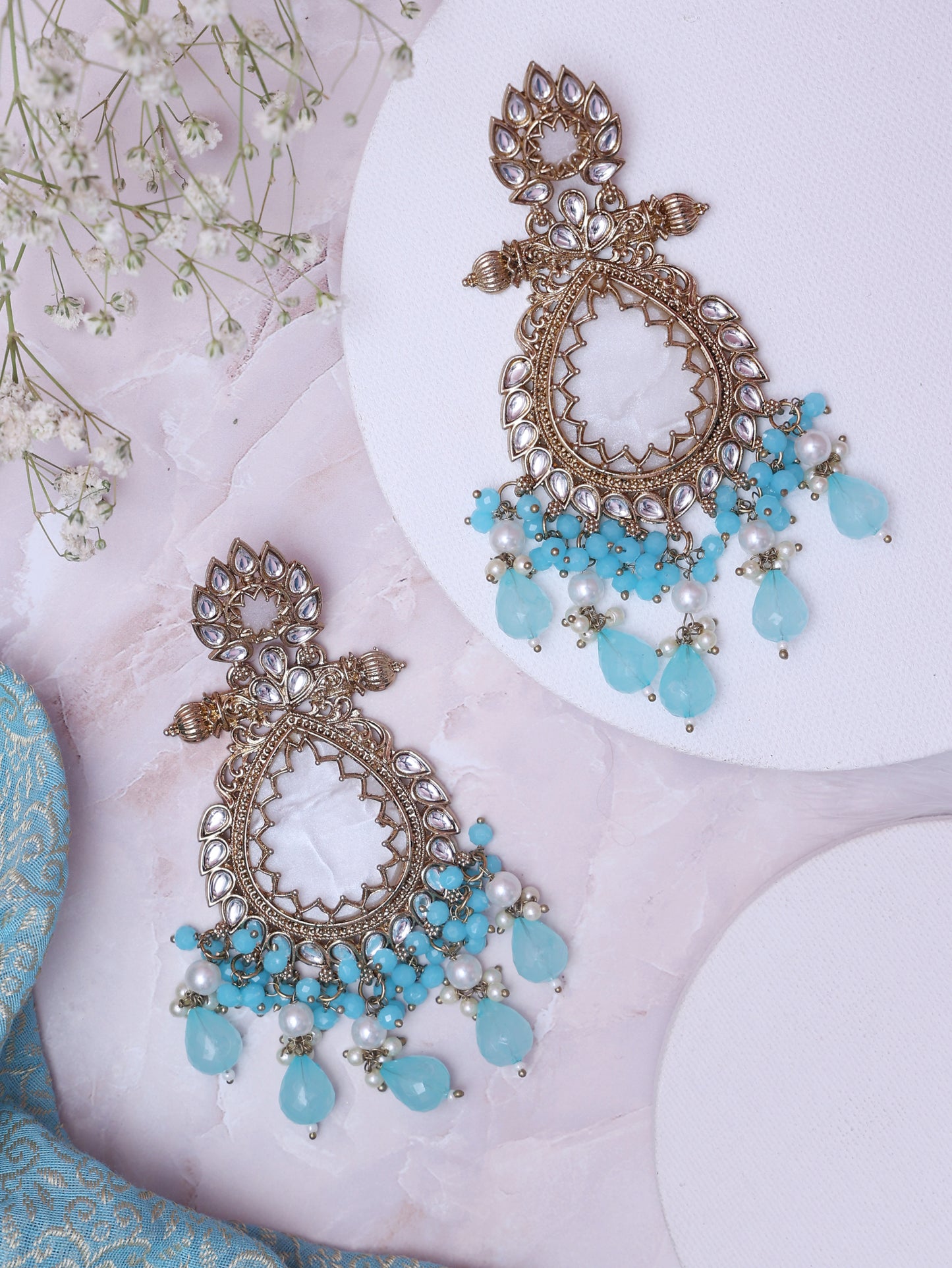 Turquoise Keesha Designer Earrings