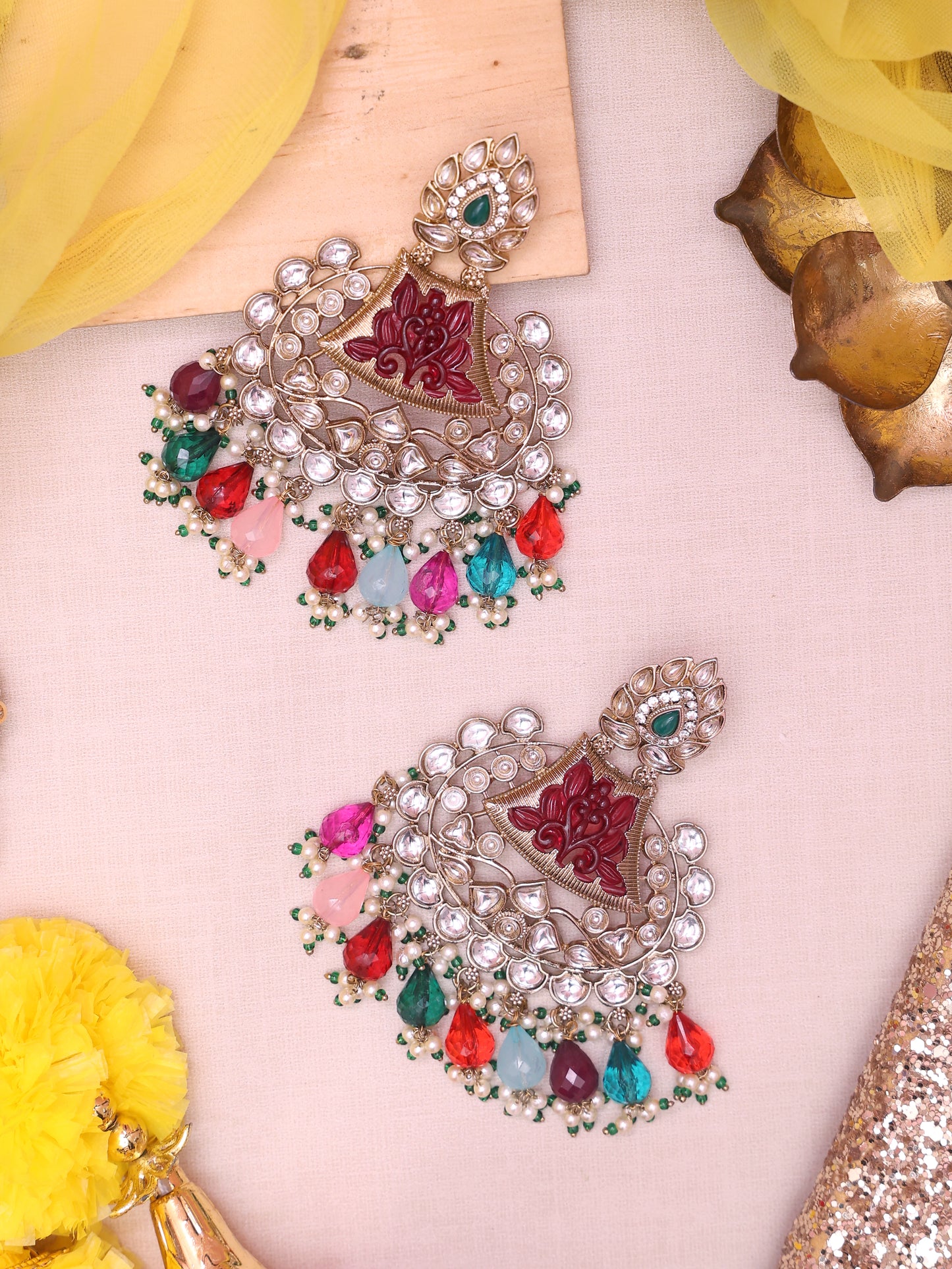 Multicolor Kysa Designer Earrings