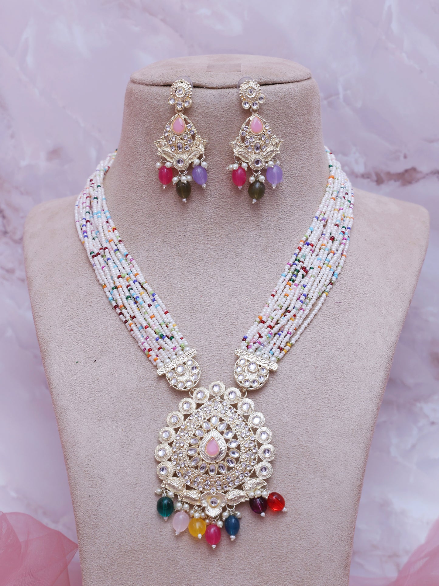 Multicolor Aadita Necklace Set