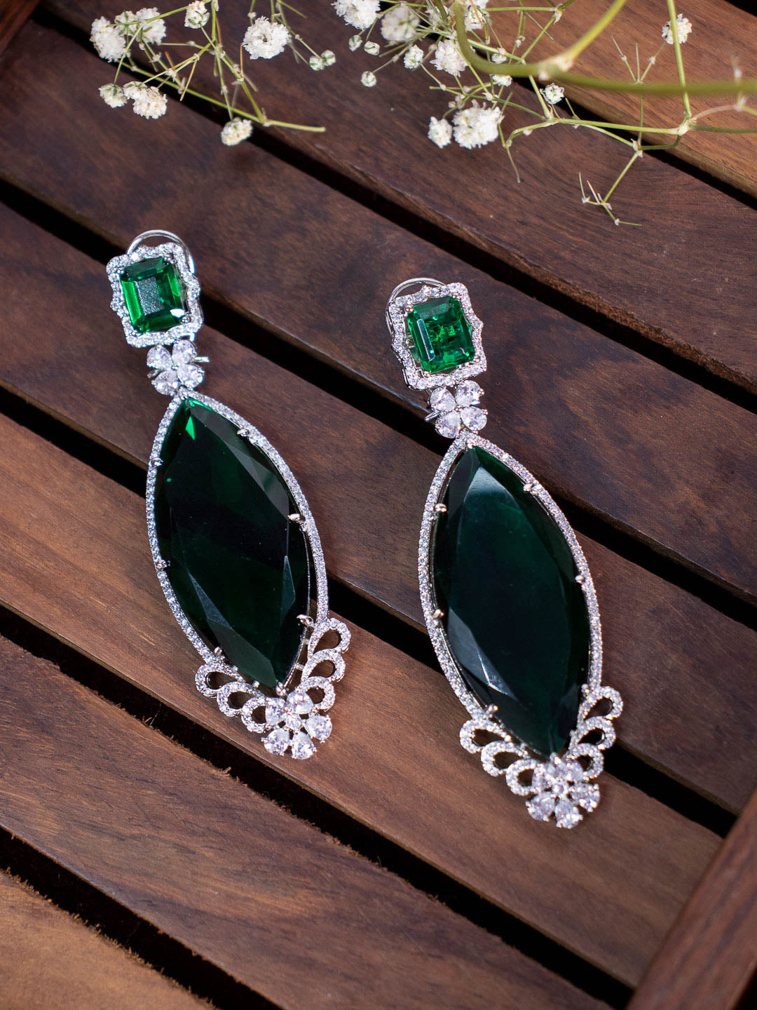 Emerald Green Hannah AD Earrings