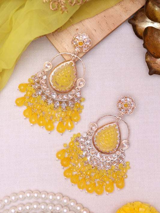 Yellow Lysa Designer Earrings