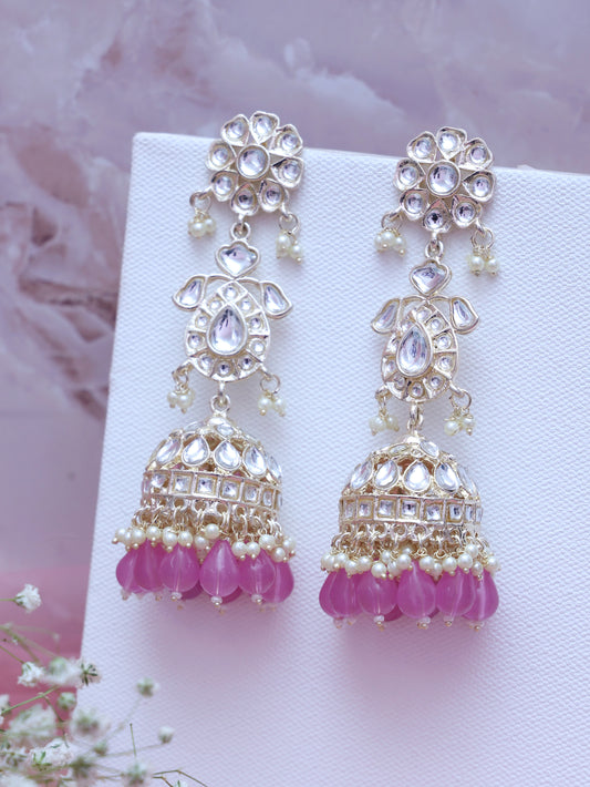 Lilac Adweta Jhumkis