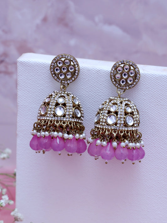 Lilac Daivi Jhumkis