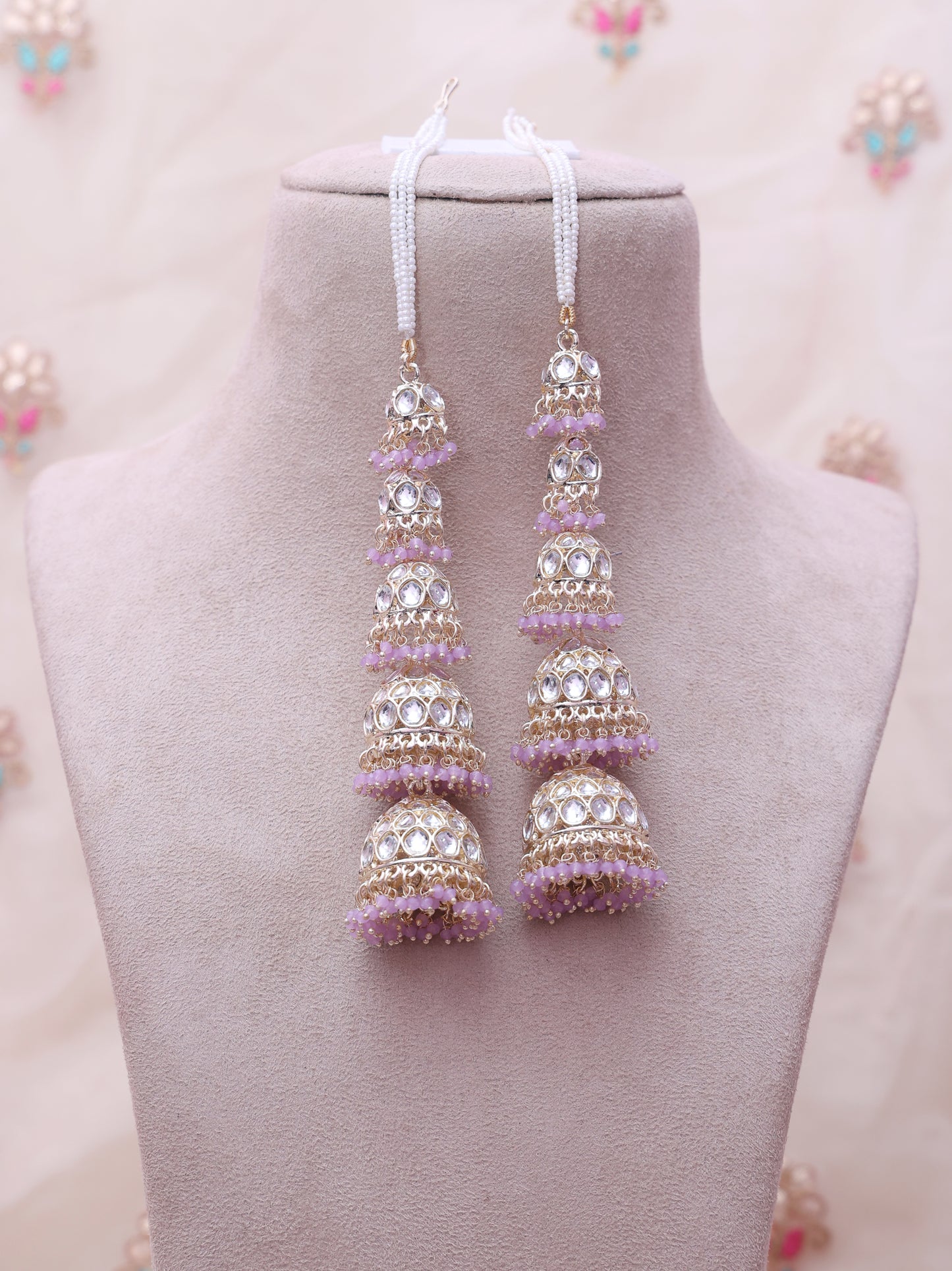 Lilac Pyaari Jhumkis