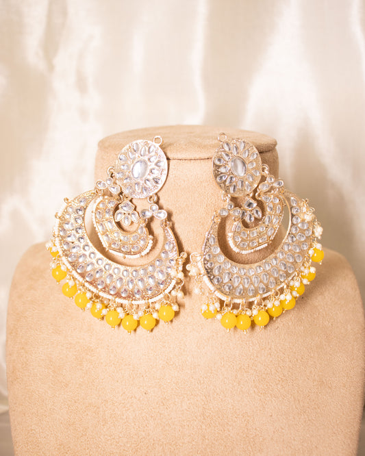 Yellow Tracey Maang Tika Set