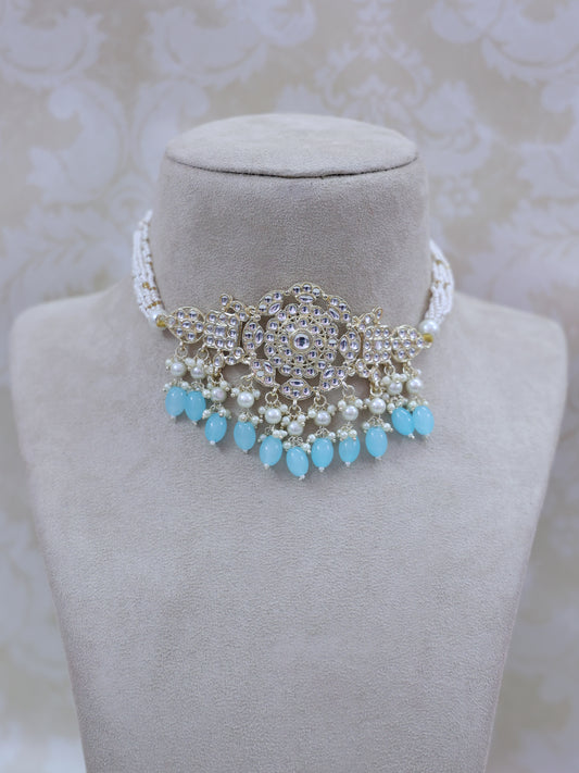 Turquoise Zehna Necklace Set