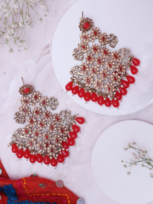 Red Eashita Designer Earrings