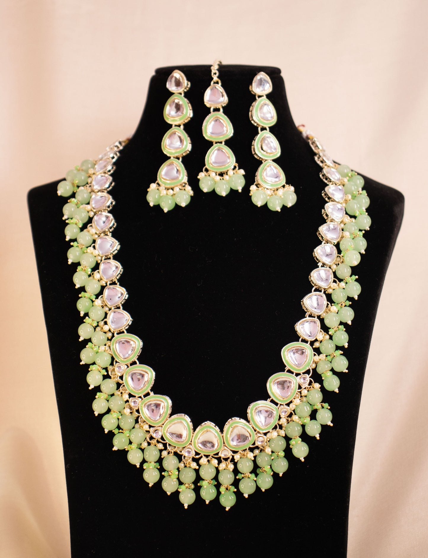 Mint Green Ekanshi Necklace Set