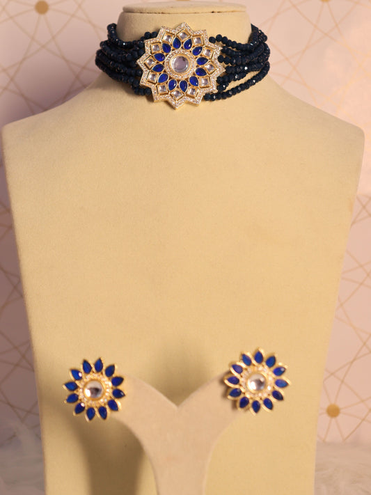 Blue Taahil Choker Set