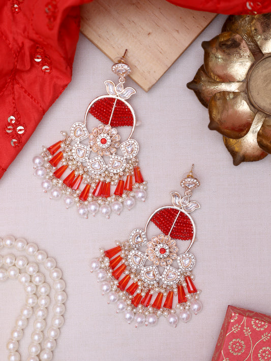 Red Anne Designer Earrings