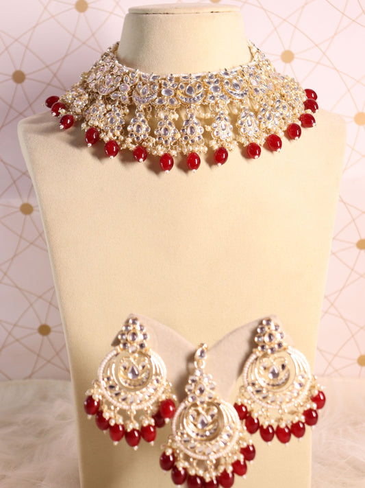 Red Jemma Necklace Set