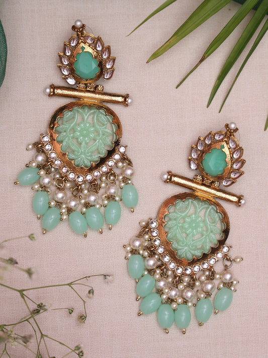 Mint Nysa Designer Earrings