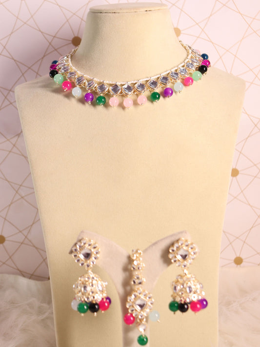 Multicolor Daya Necklace Set