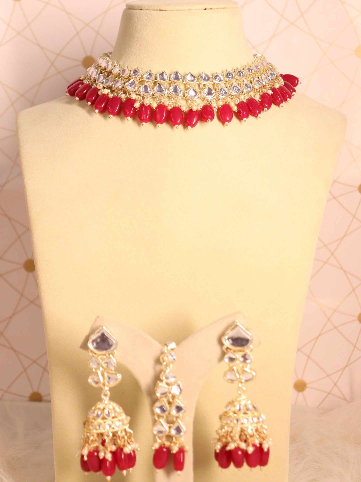 Ruby Dami Necklace Set