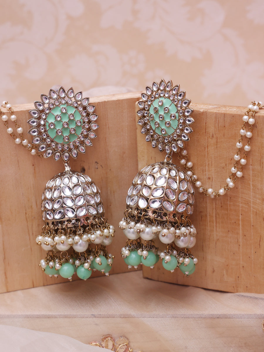 Mint Green Ladli Jhumkis