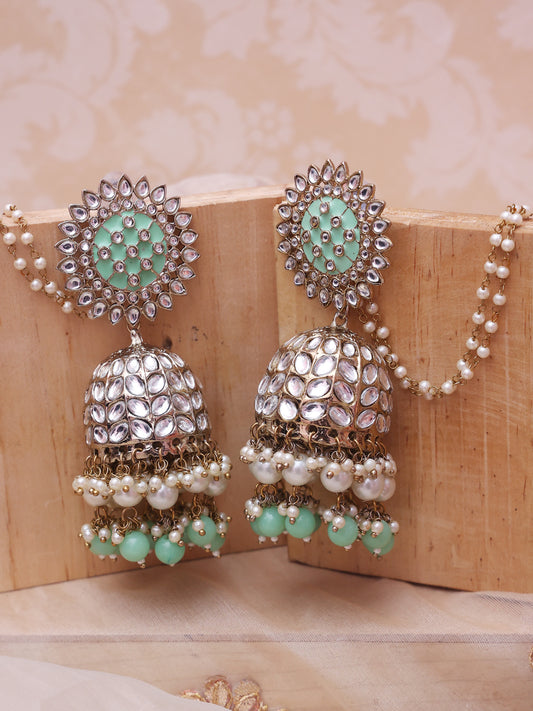 Mint Green Ladli Jhumkis