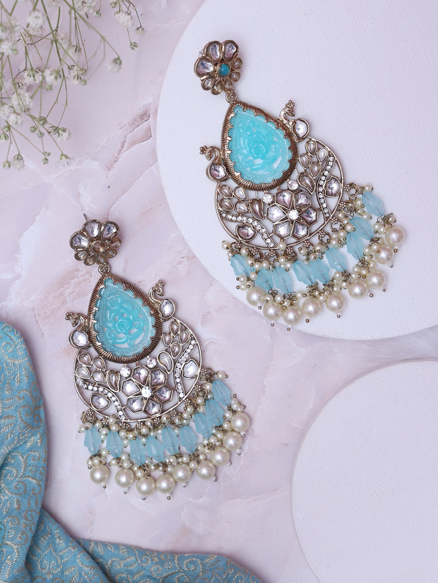 Turquoise Oesha Designer Earrings