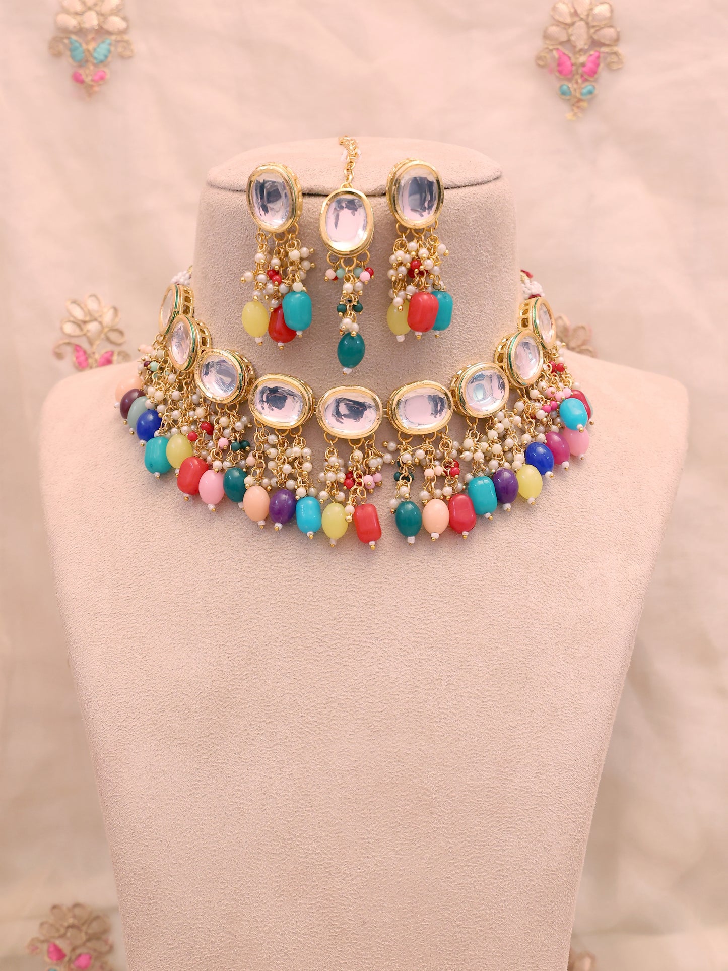 Multicolor Naaya Necklace Set