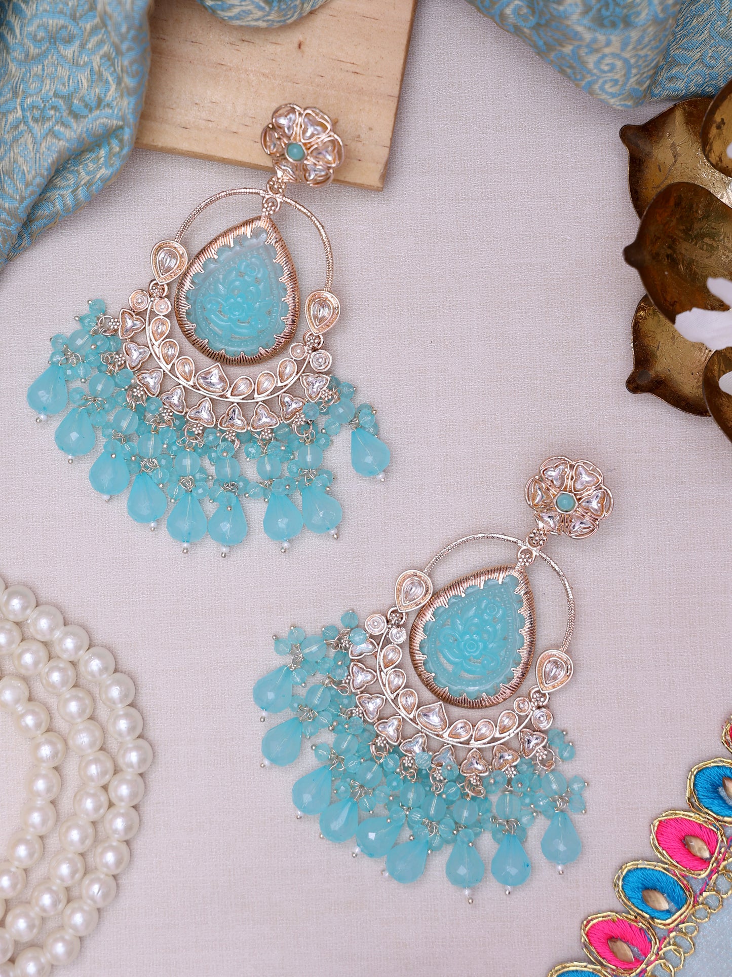 Turquoise Lysa Designer Earrings