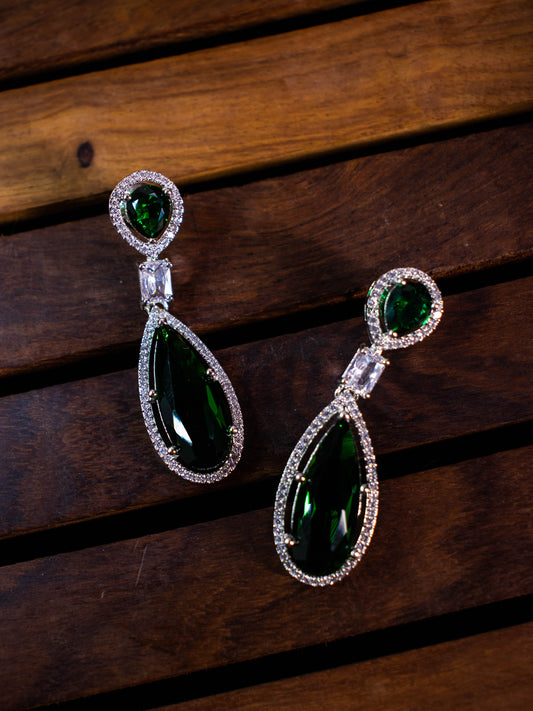 Emerald Green Anna AD Earrings