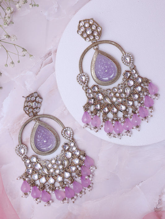 Lilac Kadali Designer Earrings