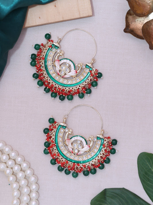 Emerald Green Chandni Chandbalis