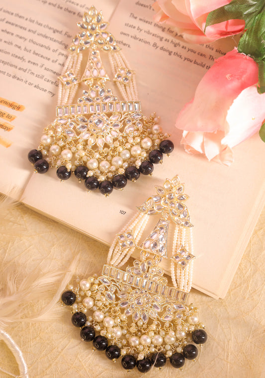 Black Anaisha Designer Earrings