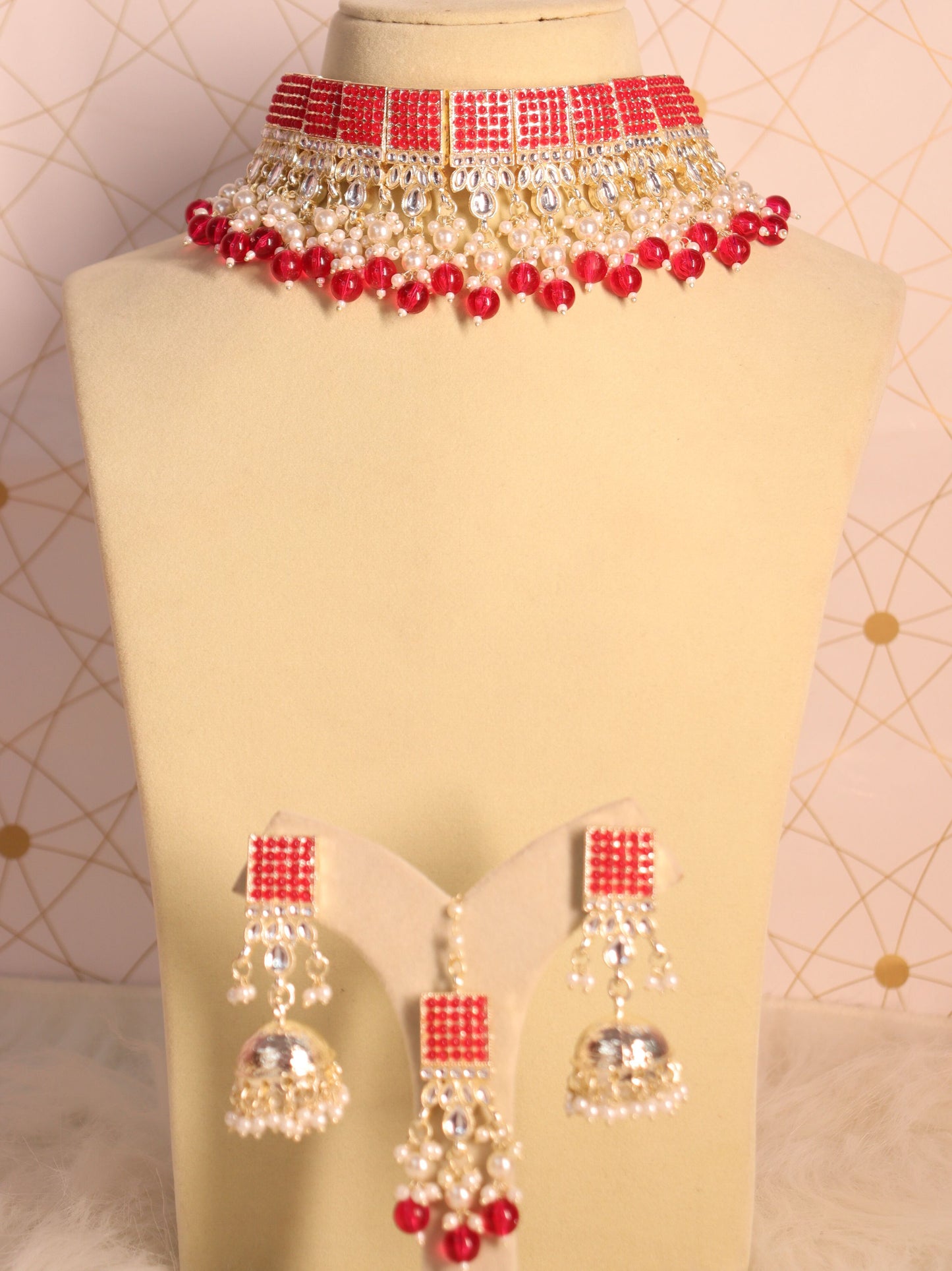 Rani Aarvi Choker Necklace Set