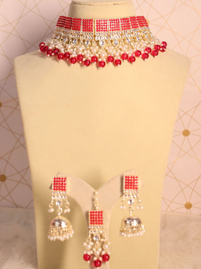 Rani Aarvi Choker Necklace Set